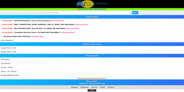 home page